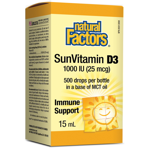 SunVitamin D3 Drops 1000 IU 15 mL Liquid
