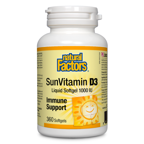 SunVitamin D3 1000 IU 360 Softgels