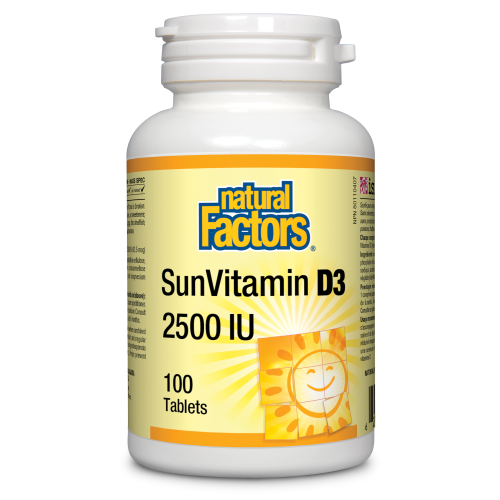 SunVitamin D3 2500 IU 100 Tablets