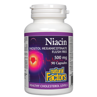 Niacin Inositol Hexanicotinate Flush Free 500 mg 90 Capsules