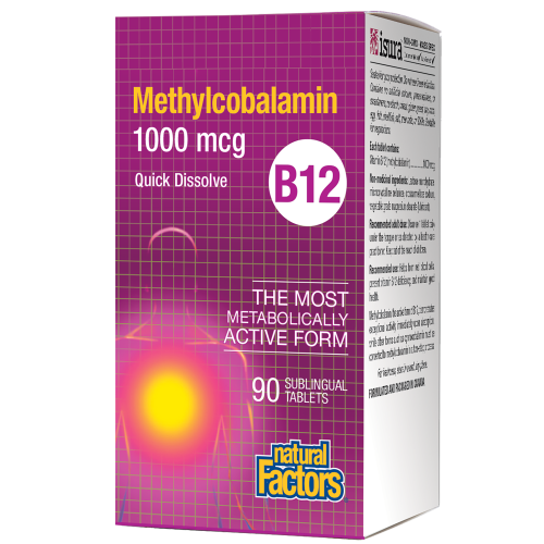 Vitamin B12 Methylcobalamin 1000 mcg 90 Sublingual Tablets