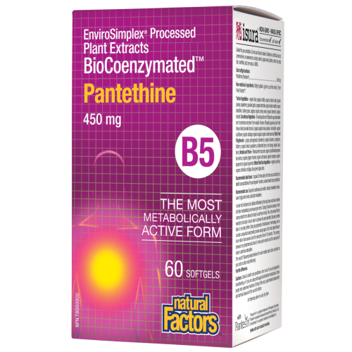 BioCoenzymated™ Pantethine • B5 450 mg 60 Softgels