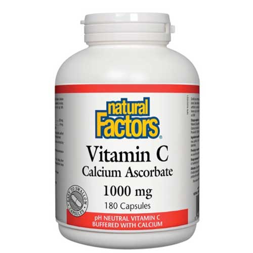 Vitamin C Calcium Ascorbate 1000 mg 180 Capsules
