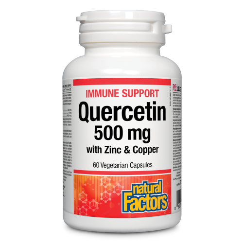 Quercetin with Zinc & Copper 500 mg 60 Vegetarian Capsules