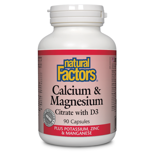 Calcium & Magnesium Citrate with D3 Plus Potassium, Zinc & Manganese 90 Capsules