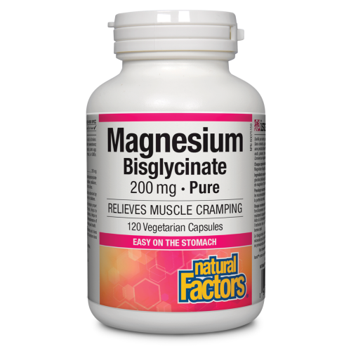 Magnesium Bisglycinate Pure 200 mg 120 Vegetarian Capsules