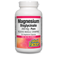 Magnesium Bisglycinate Pure 200 mg 250 Vegetarian Capsules