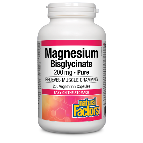 Magnesium Bisglycinate Pure 200 mg 250 Vegetarian Capsules