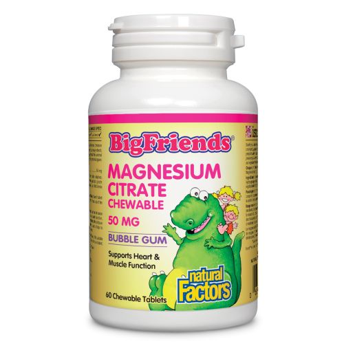 Chewable Magnesium Citrate 50 mg 60 Chewable Tablets Bubble gum