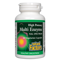 Multi Enzyme High Potency Full Spectrum 60 Vegetarian Capsules