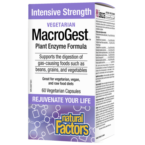 Natural Factors Macrogest® Vegetarian Intensive Strength   60 Vegetarian Capsules