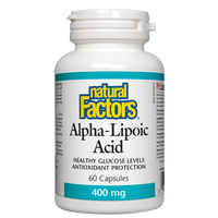 Natural Factors Alpha-Lipoic Acid  400 mg  60 Capsules