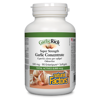 Natural Factors GarlicRich® Super Strength Garlic Concentrate  500 mg  90 Enteripure® Softgels