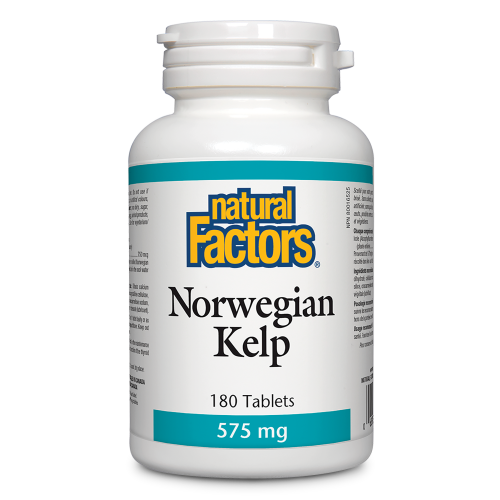 Natural Factors Norwegian Kelp  575 mg  180 Tablets