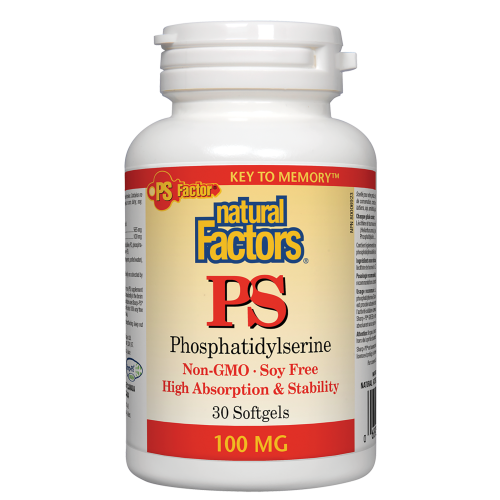 Natural Factors PS Phosphatidylserine  100 mg  30 Softgels
