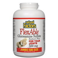 Natural Factors FlexAble® Glucosamine Sulfate  500 mg  500 Capsules