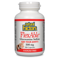 Natural Factors FlexAble® Glucosamine Sulfate  500 mg  180 Capsules