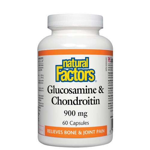 Natural Factors Glucosamine & Chondroitin Sulfate  900 mg  60 Capsules