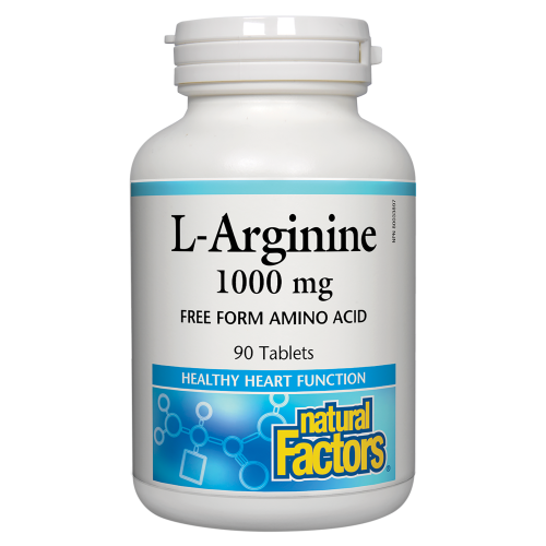 Natural Factors L-Arginine  1000 mg  90 Tablets