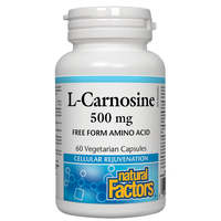 Natural Factors L-Carnosine   500 mg  60 Vegetarian Capsules