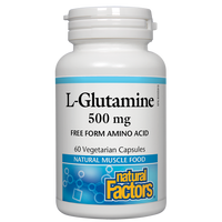 Natural Factors L-Glutamine  500 mg  60 Vegetarian Capsules