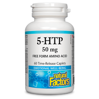 Natural Factors 5-HTP  50 mg  60 Time-Release Caplets