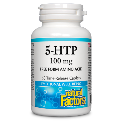 Natural Factors 5-HTP  100 mg  120 Time-Release Caplets