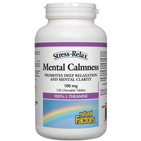 Natural Factors Mental Calmness  100 mg  120 Chewable Tablets