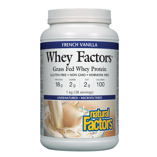 Natural Factors Whey Factors®   1 kg Powder French Vanilla