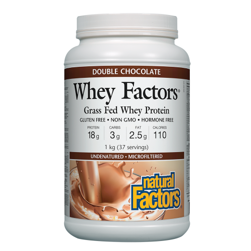 Natural Factors Whey Factors®   1 kg Powder Double Chocolate
