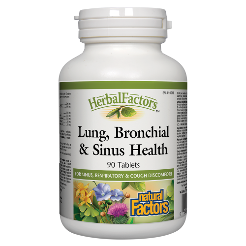 Natural Factors Lung, Bronchial & Sinus Health   90 Tablets