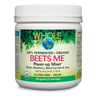 Whole Earth & Sea® Beets Me™ Power-Up Mixer™   Beets, Blueberry, Black Currant & Acai    188 g Powder Beets, Blueberry, Black Currant & Acai
