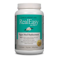 Natural Factors RealEasy™ with PGX®  Vegan Meal Replacement    830 g Powder Vanilla Flavour