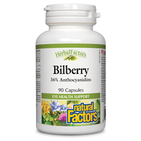 Natural Factors Bilberry   90 Capsules