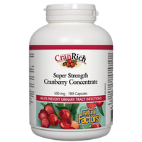 Natural Factors CranRich® Super Strength Cranberry Concentrate  500 mg  180 Capsules