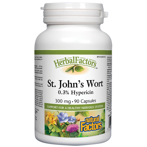 Natural Factors St. John's Wort  300 mg  90 Capsules