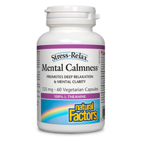 Natural Factors Mental Calmness  125 mg  60 Vegetarian Capsules