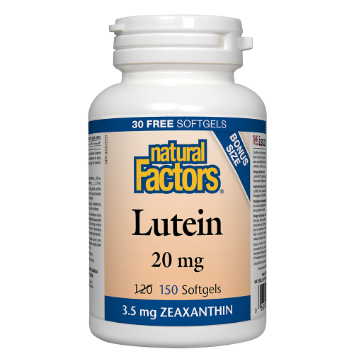 Natural Factors Lutein  20 mg  150 Softgels